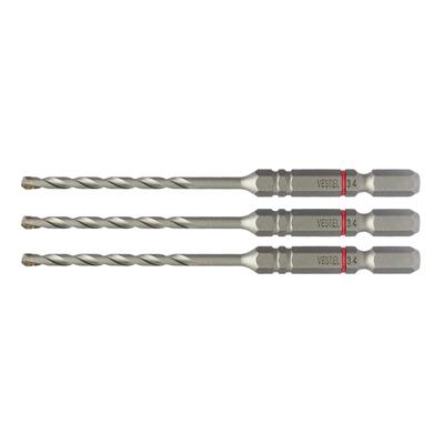 Concrete Drill Bit Cushion Set, Drill, 3.4mm, 3-Piece Set, ACD-3S-3.4