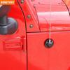 Auto Accessories Aluminum Alloy Car Antenna Base Cover Replacement for Jeep Wrangler JK 2007-2017