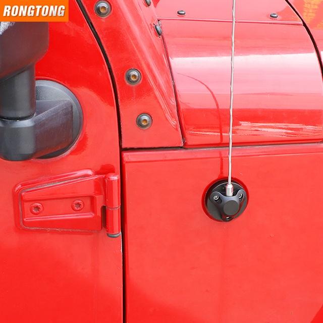 Auto Accessories Aluminum Alloy Car Antenna Base Cover Replacement for Jeep Wrangler JK 2007-2017
