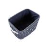 Panier de rangement - DKD HOME DECOR - Set de 3 - Polyester - 38x28x25 cm - Bleu marine/Blanc
