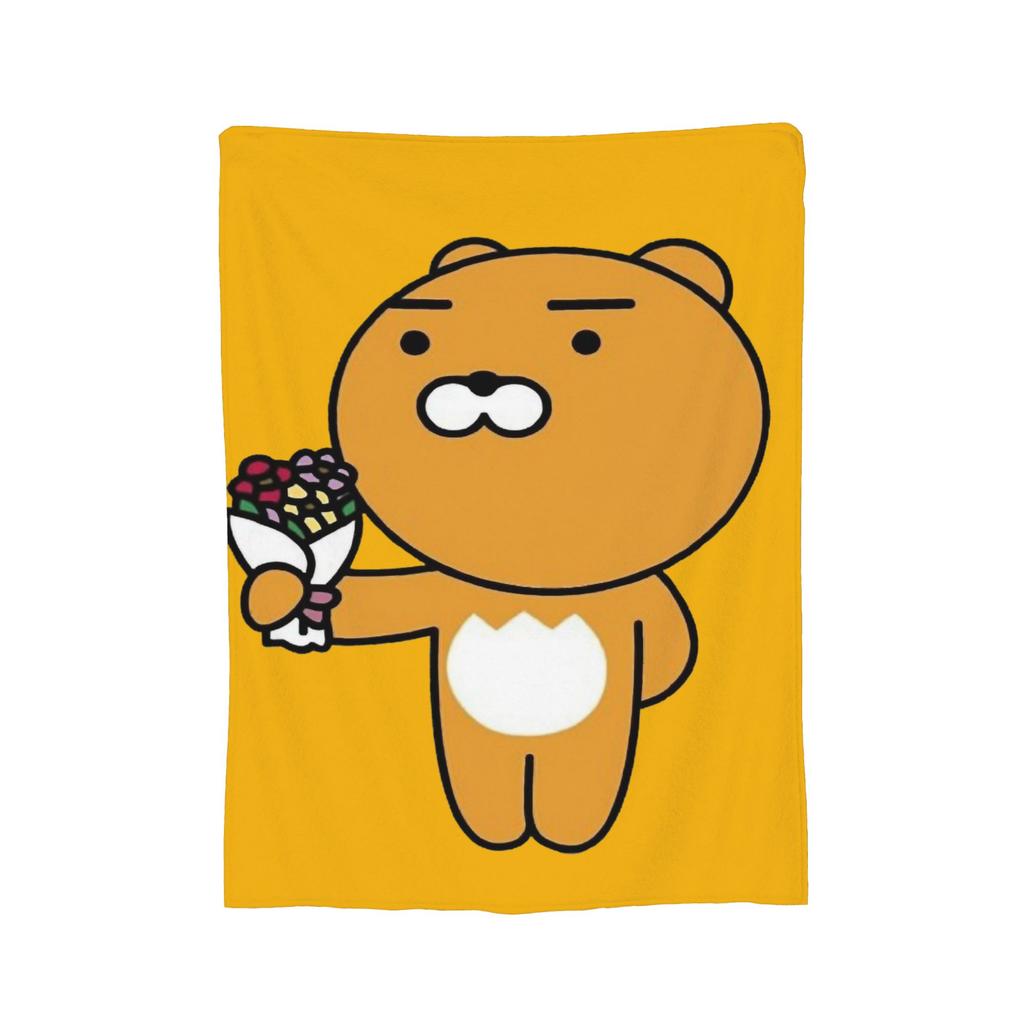 K-Kakaos F-Friends Apeach Heart Blankets Fleece All Season   Multifunction Warm Throw Blanket for Sofa Couch Rug Piece