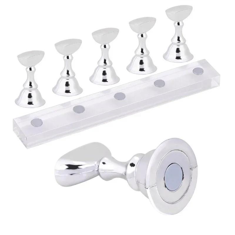 New Nail Enhancement Chessboard Chess Piece Nails Holder Display Board Making Acrylic Base Student Magnet Nailing Practice Stand