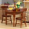 1:12 Dollhouse Miniature Maroon Wooden Table & Chairs Set