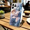 Misaka Mikoto Railgun Electric Warning Style  Phone Case For iPhone 17 16 15 14 13 12 11 Mini Pro Max Plus Transparent Cover