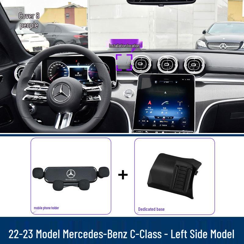 Air Vent Phone Holder for 2008-2023 Mercedes-Benz C-Class (C260L, C200L)
