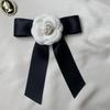 Elegant 3D Camellia Bow Brooch: Versatile French Style Corsage Pin for Women
