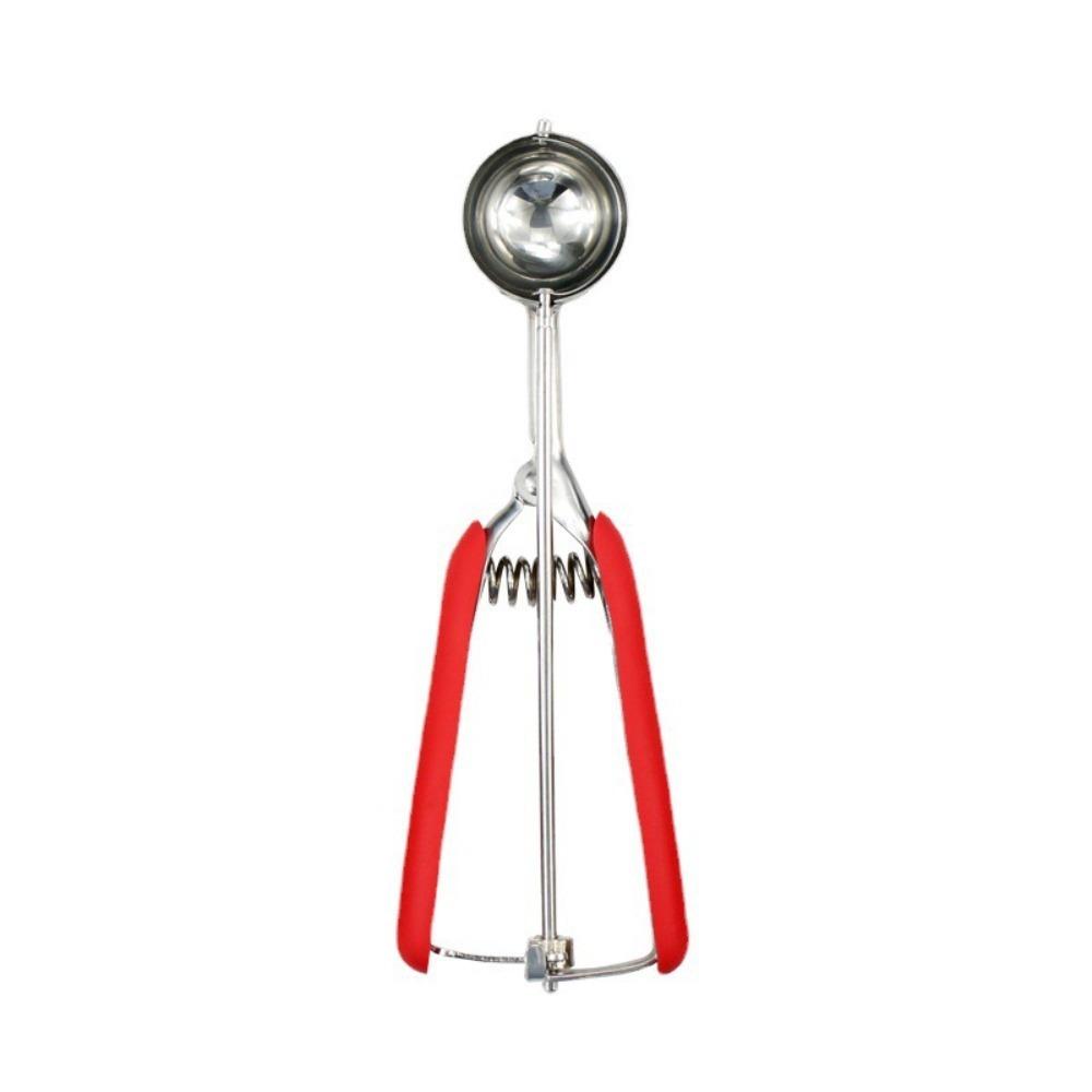 

1/3 шт., ложка для мороженого с удобной ручкой, арбузная ложка, кухонные принадлежности Black 3.8CM