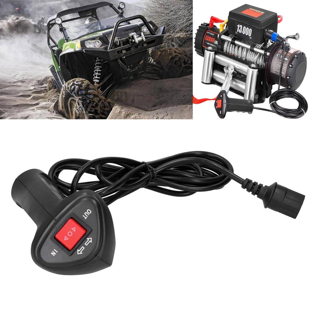 3-Pin Elektrische Winde Fernbedienung Controller mit 2,8m Kabel für Auto Geländewagen