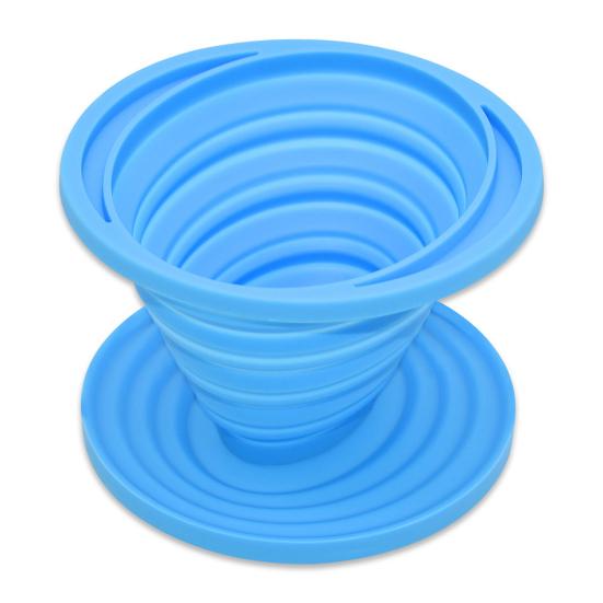 Collapsible Coffee Filter Funnel Heat Resistant Silicone Coffee Funnel Portable Coffee Brewing