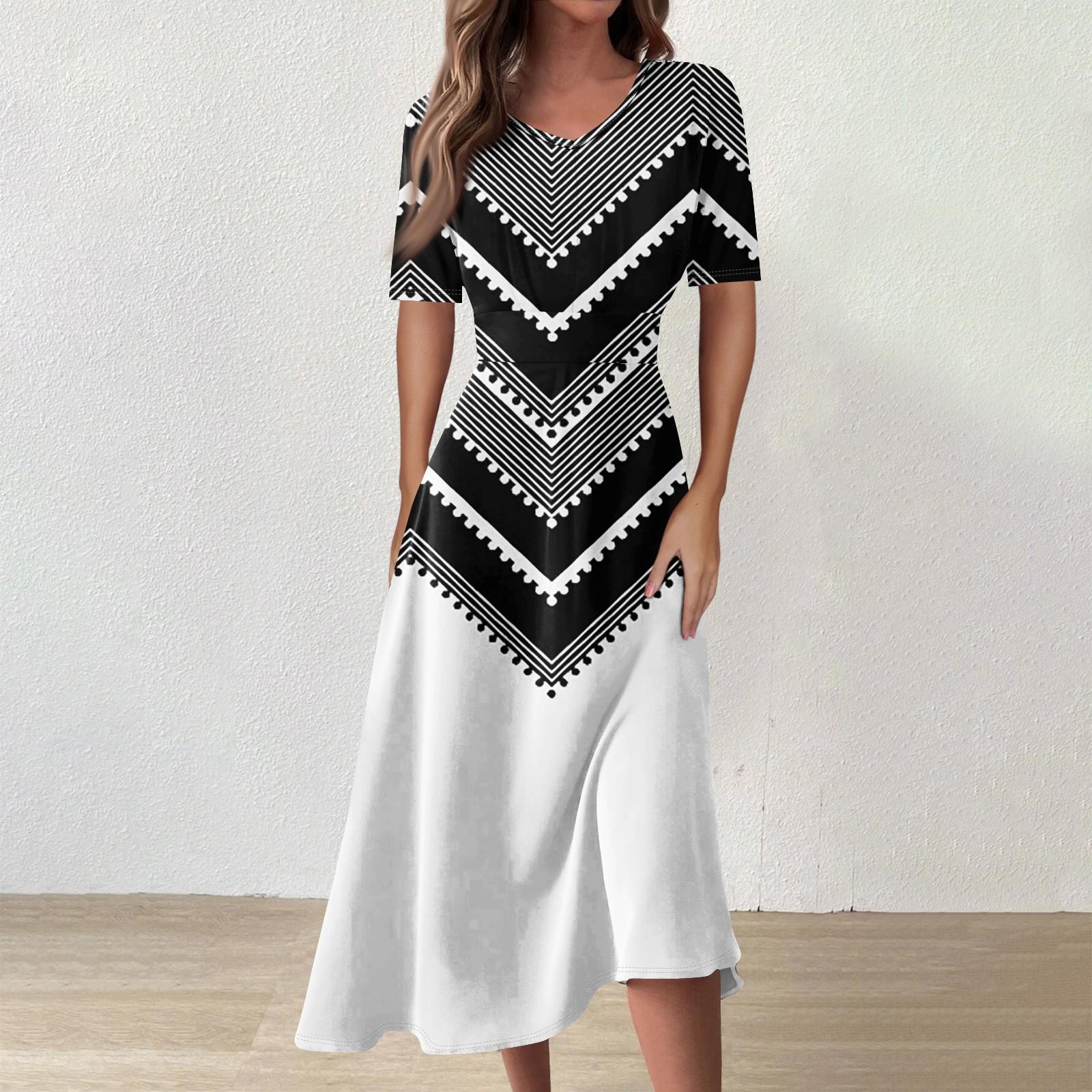

Женское повседневное летнее платье с принтом, сарафан с короткими рукавами, платья-майки, пляжное платье XL