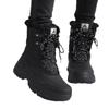 Winter Snow Boots Plush Warm Cotton Shoes Wear-resistant Windproof Sports Outdoor High-top Lace-up Boots Large Size