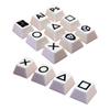 4/9Pcs 3D Printed Keycaps Game Controller Skull Round Triangle Square Symbols Universal Mechanical Keyboards Keycaps Replacement Computer Accessories