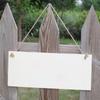 6Pcs 3.94x7.87 Inch Unfinished Wood Sign Wood with Rope Vintage DIY Craft Project Wood Sign  Door