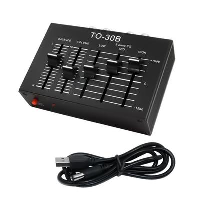 Portable Stereo Audios Premplifier Featuring Bass Midrange Trebles Adjustment Mute Circuit Stereo Balance Controller