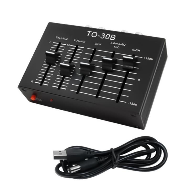 

Портативний стерео аудіопідсилювач з регулюванням низьких, середніх та високих частот, схемою приглушення та регулятором стереобалансу 1