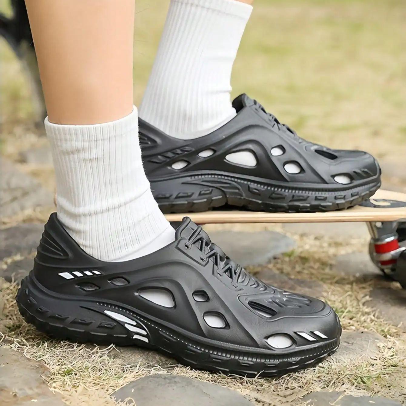 

Men S Casual Sports Clogs, Innovative Slippers With Thick Soles And Breathable Design, Suitable For Fitness, Swimming, And Outdoor Activities 38-39