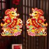 Full Back Adhesive Blessing Door Sticker Chinese New Year Sticker  Spring Festival Decor