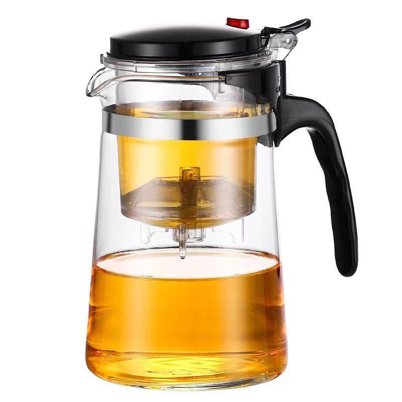 Heat-Resistant Multi-Use Teapot with Filtration - Customizable Logo for Gift or Tea Ceremony