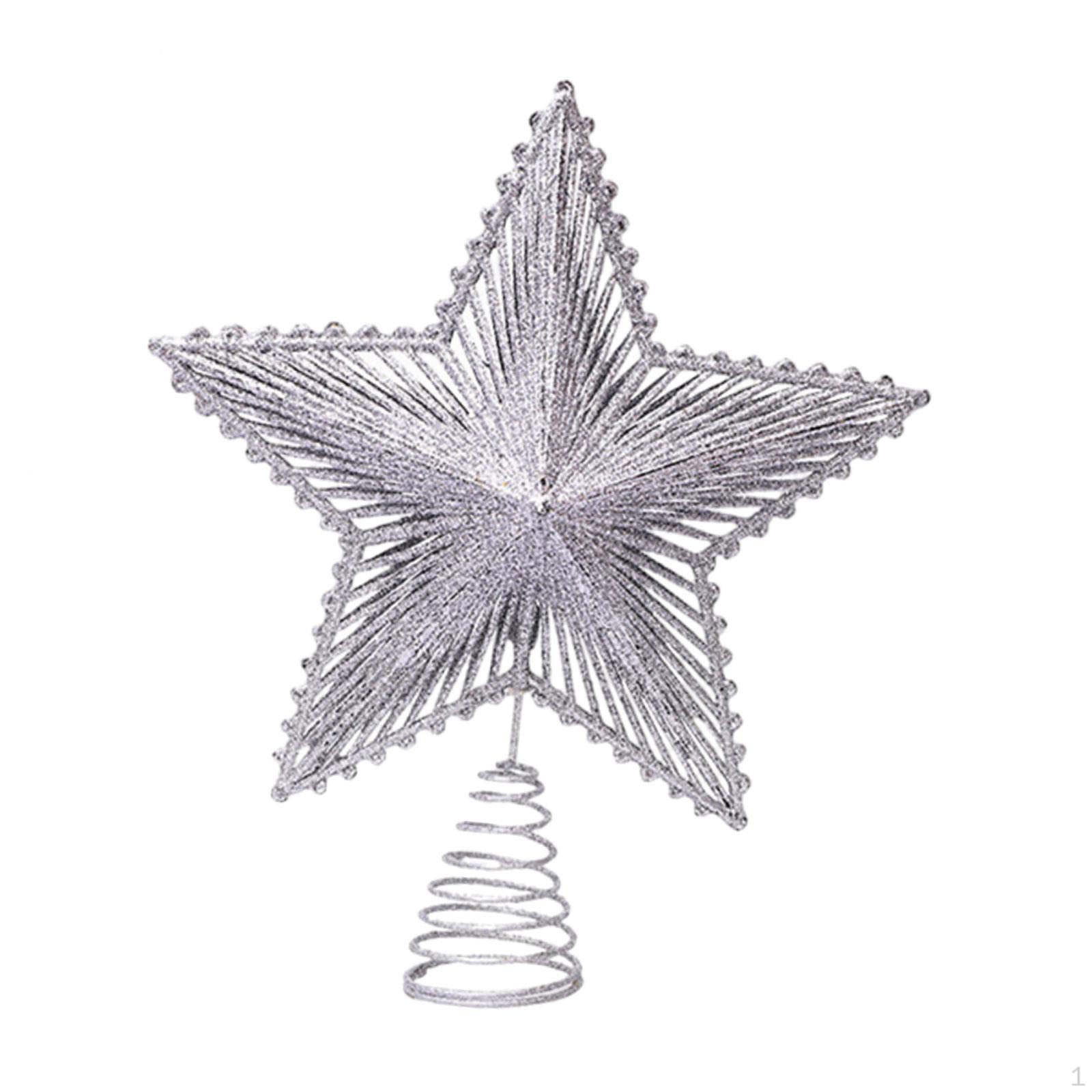 

Рождественская звезда-елка Топпер для верхних подвесных украшений серебряный