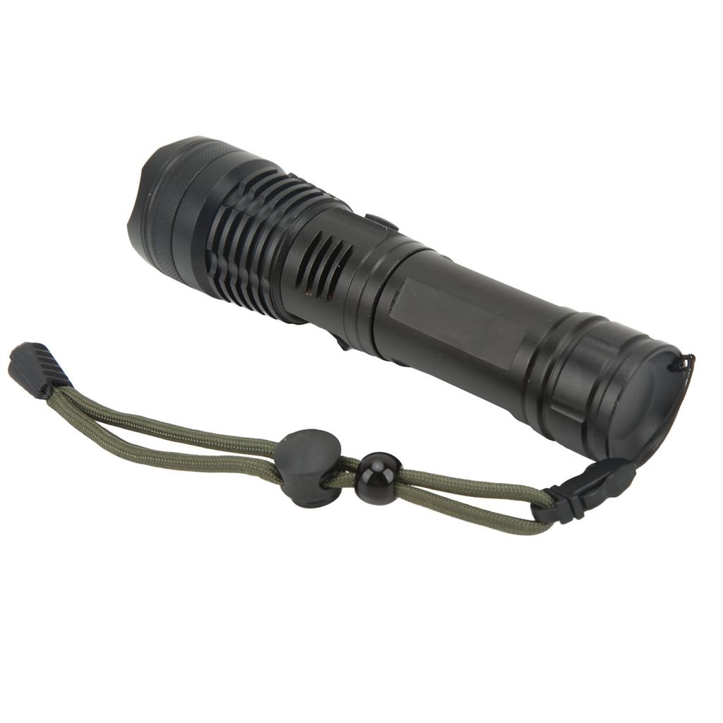 Flashlight USB Rechargeable Super Bright LED Flashlight Made Of Aluminum Alloy with USB Cable