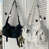 Płócienne torby crossbody dla kobiet, młodzieży, mężczyzn, modne, codzienne, o dużej pojemności, torebki, torby na ramię, jednokolorowe, damska torba listonoszka