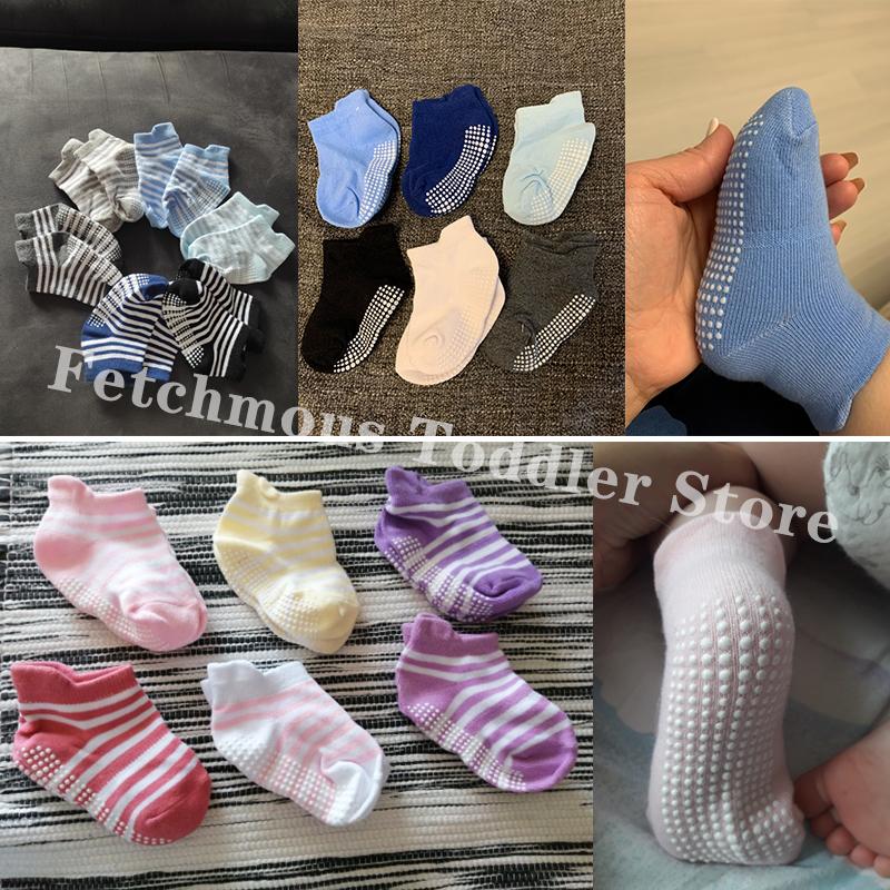 12 Paare/Los Babysocken Set Lässig Kleinkind Junge Mädchen Kleidung Accessoires 0 bis 5 Jahre Kinder Kurze Socken Rutschfest Atmungsaktiv Baby Sachen