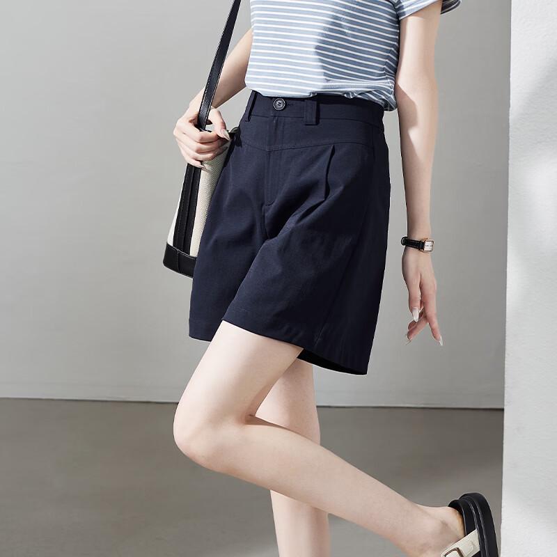 SOFSIL 2026 Summer High-Waist Linen Blend Casual Shorts 30/XXL