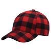 Damen Baumwoll-Baseballkappe Sommer UV-Schutz Verstellbar Kariert Pferdeschwanz-freundlich Outdoor-Sonnenhut Modischer Lässiger Stil