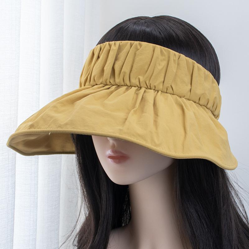 Summer Sun Hat Women'S Foldable Hat Portable Outdoor Beach Foldable Summer Sun Hat With Wide Edge