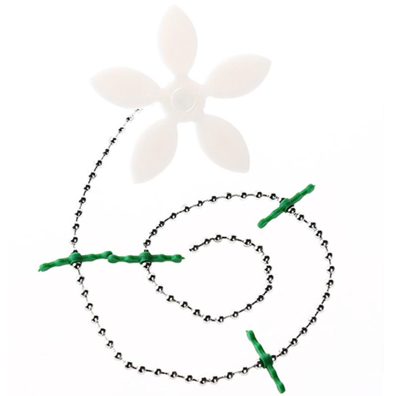 

Creative Flower Shape Chain Cleaner Suitable For Sewer Hair Kitchen Sink Pipe Cleaning Hook Bathroom Anti-clogging Home Supplies