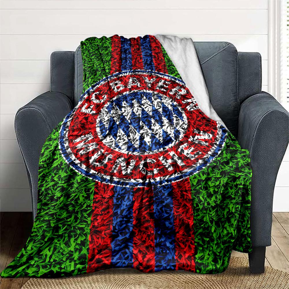 Bayern Munich Stars Blanket Soft Warm Cozy Perfect for Sofa Bedding Couch for All Seasons Digital Print Suitable for Gifting Relatives and Friends