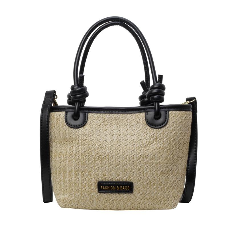 Dámská slaměná taška Commuter s velkou kapacitou, nová módní a všestranná taška přes rameno z roku 2024, oblíbená taška do podpaží