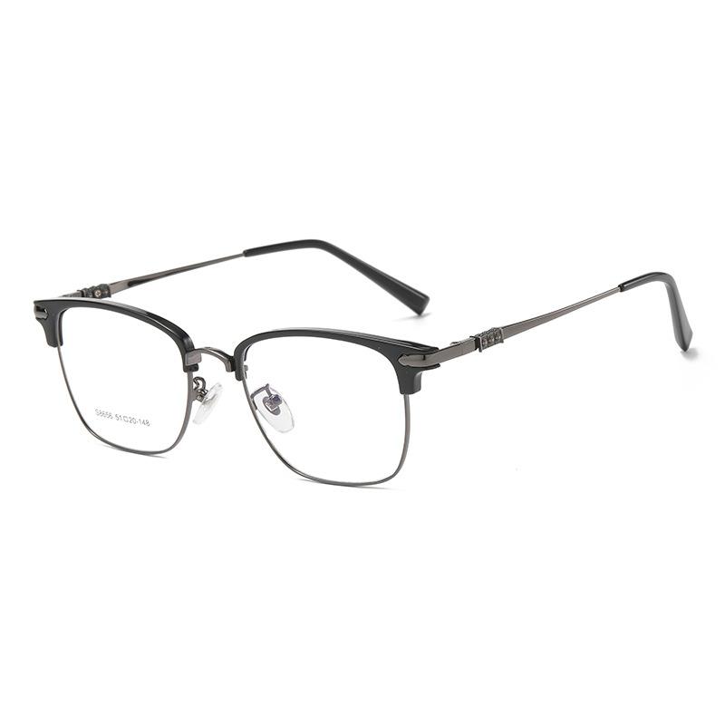 Eyebrow Frame Sven Half Frame Anti-Blue Light Glasses K002 Trendy Glasses Frame With Glasses Myopia Glasses Men