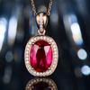BELLA BOX Νέο περιστέρι Blood Red High-end Temperament Fashion Οβάλ Κόκκινο Κρεμαστό Κρεμαστό Γυναικείο Κολιέ Γυναικείο Γούρι Αρραβώνας γάμου
