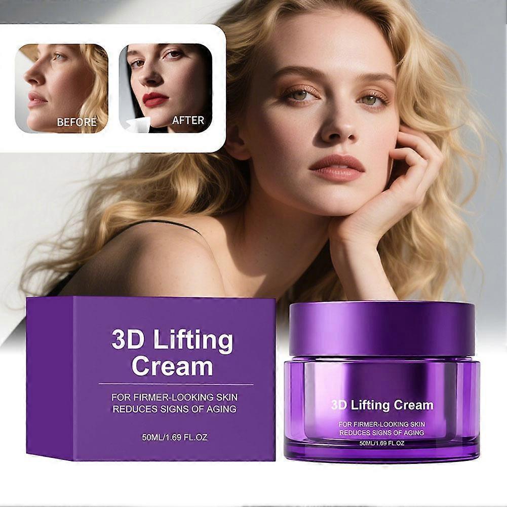 Crema Liftante 3D 50ml - Rassodante, Idratazione Profonda, Non Grassa, Tutti i Tipi di Pelle