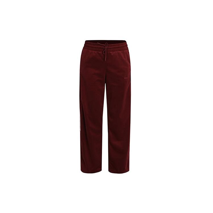 (WMNS) adidas Neo CS TP Velour Pants Red White Women s GK8761 XS