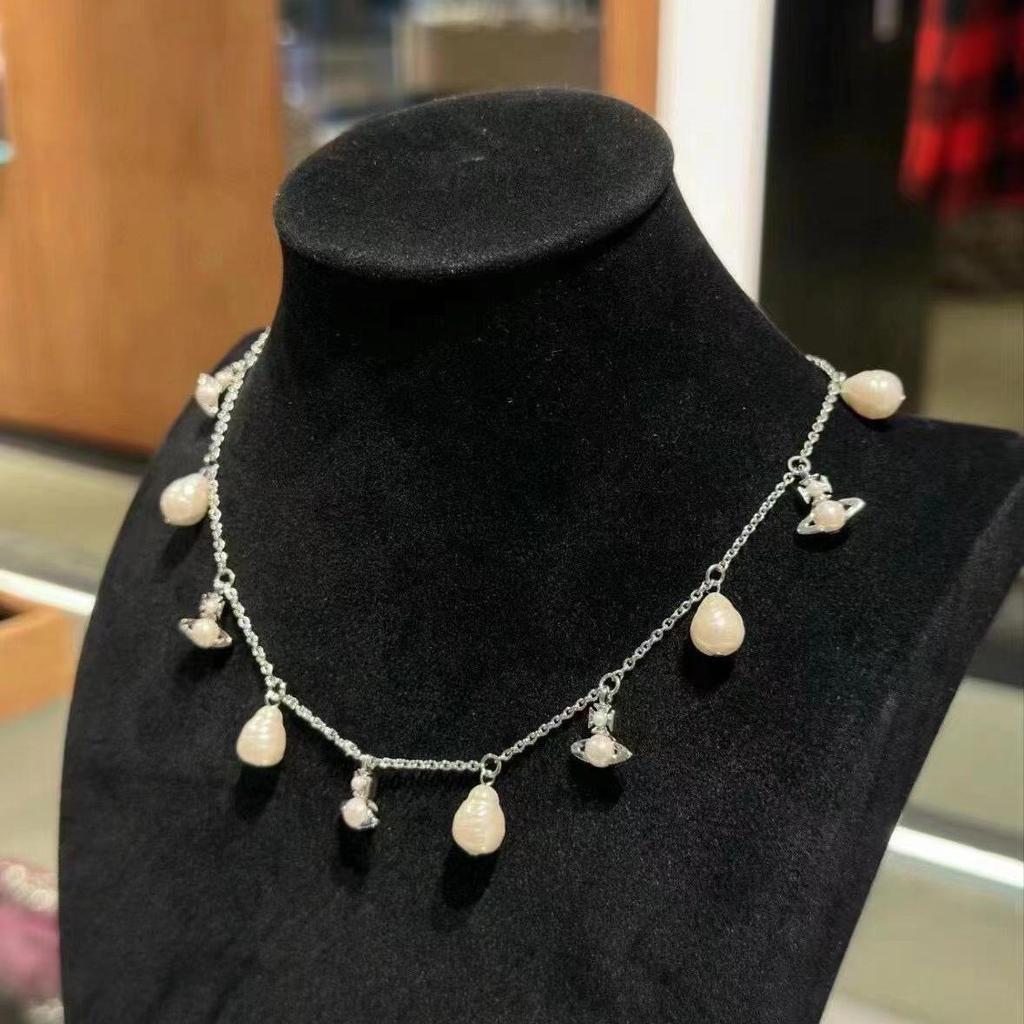 Empress Dowager Baroque Tassel Pearl Necklace - Women's Fashion Statement