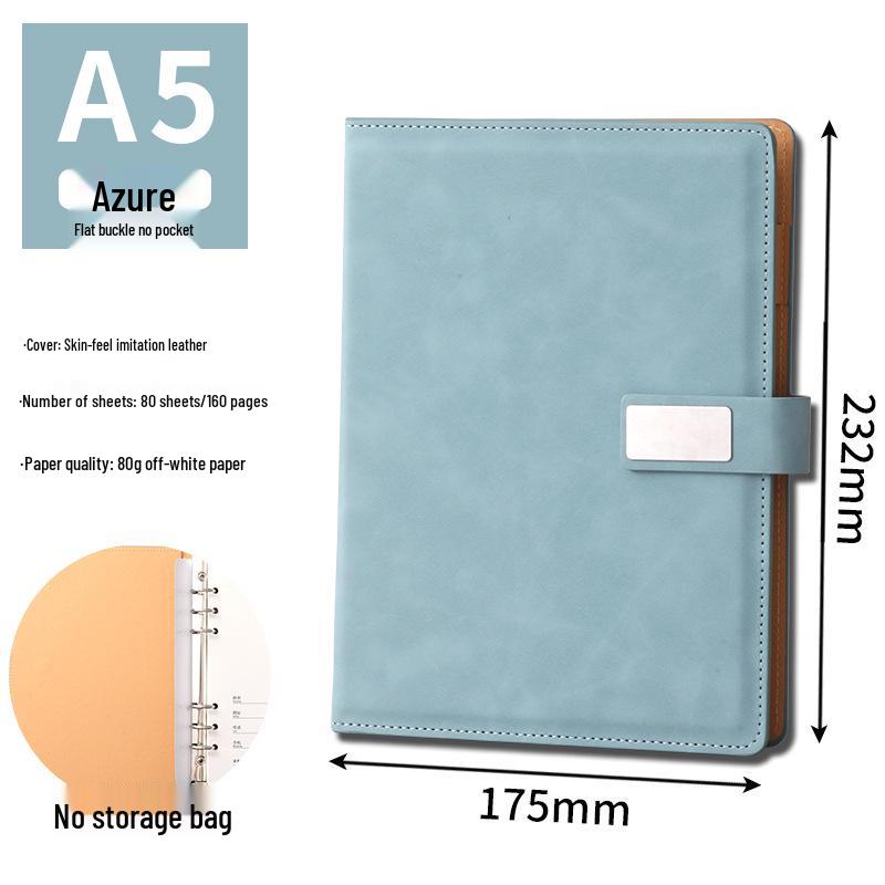 Custom A5 Loose-Leaf Business Office Notebook & Diary Set with Logo