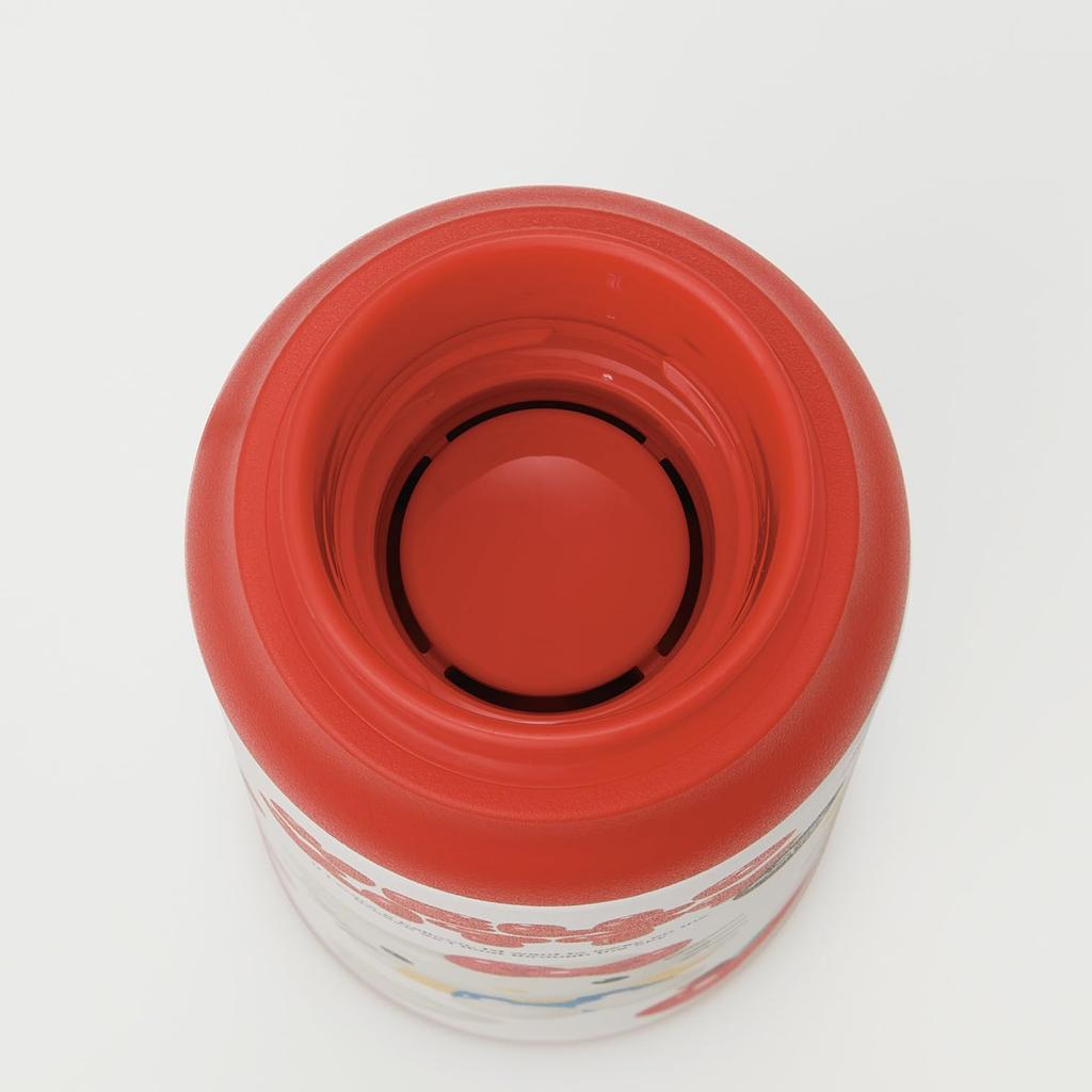 Skater Stainless Steel Water Bottle with Carabiner Vacuum Sanrio Hello Kitty Puffy Balloon Design STBC6-A Handle, Insulated, 600ml, Double-Layered