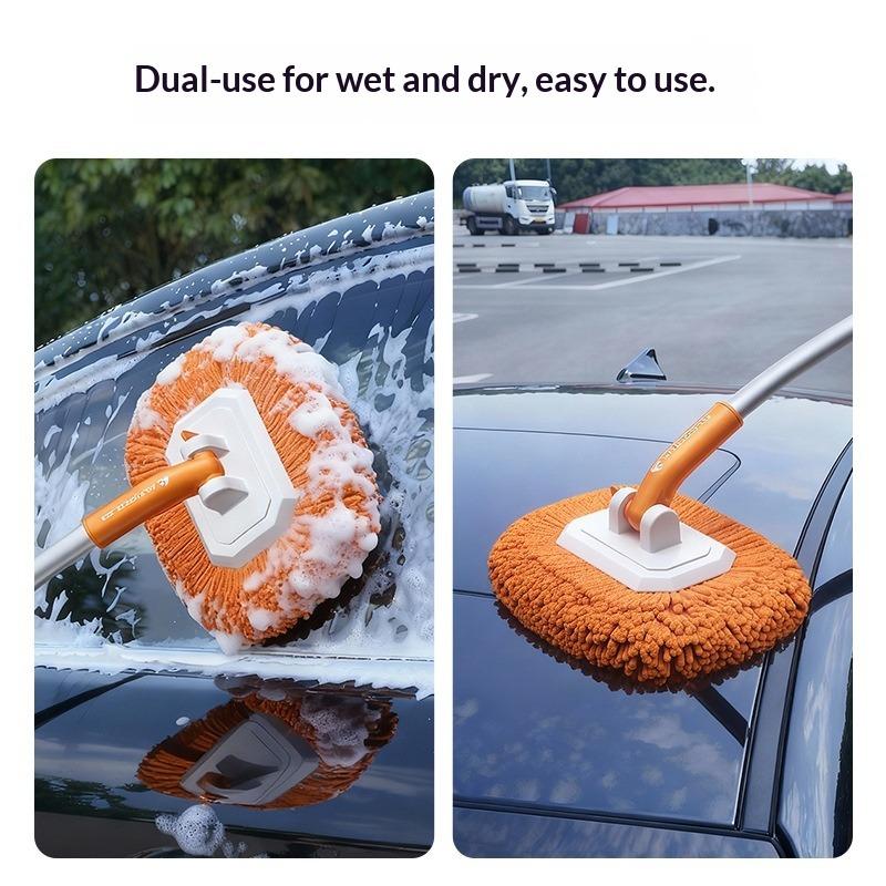 Special Brush for Car Washing Mop with Curved Rod