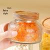 Retro geprägtes Glas Vorratsglas für Getreide, Lebensmittel und Tee - Versiegelter Küchenbehälter