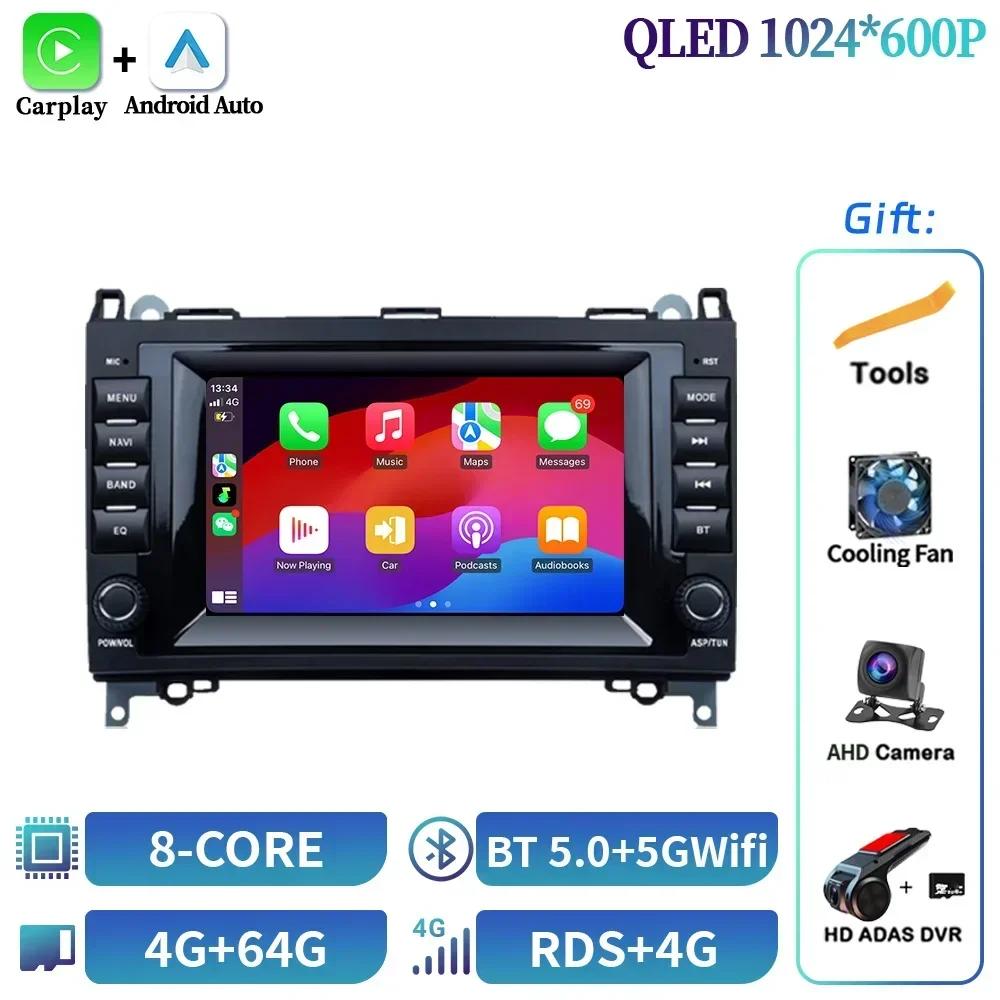 7inch Screen For Mercedes Benz B200 W245 W169 W639 2006-2012 Multimedia GPS Car Radio BT WiFi Android Navigation Carplay Stereo