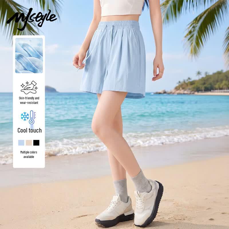 MJ Style Women s Relaxed Wide-Leg Summer Shorts S
