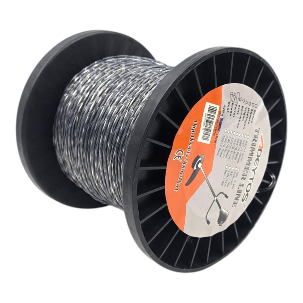 Twisted Cutting Line Twist For Brushcutter And String Trimmer - 2.4 Mm / 100 M