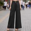 ZANZEA Women Casual Solid Color Loose Wide Leg Pants