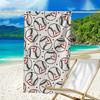 Ultra-Soft Beach Towel with Baseball Theme,Ideal for Pool - Camping, Diving - Perfect Travel Essential, Vibrant Beach Towel.