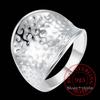 2023 New Arrival 100% 925 Sterling Thumb Spot Rings for Women Big Faced Wide Finger Ring For Unisex Jewelry Mama Men Best Gift