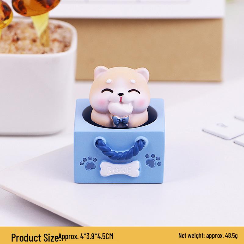 Cute Pet Bounce Ornament: Stress-Relief Desk Decor & Birthday Gift
