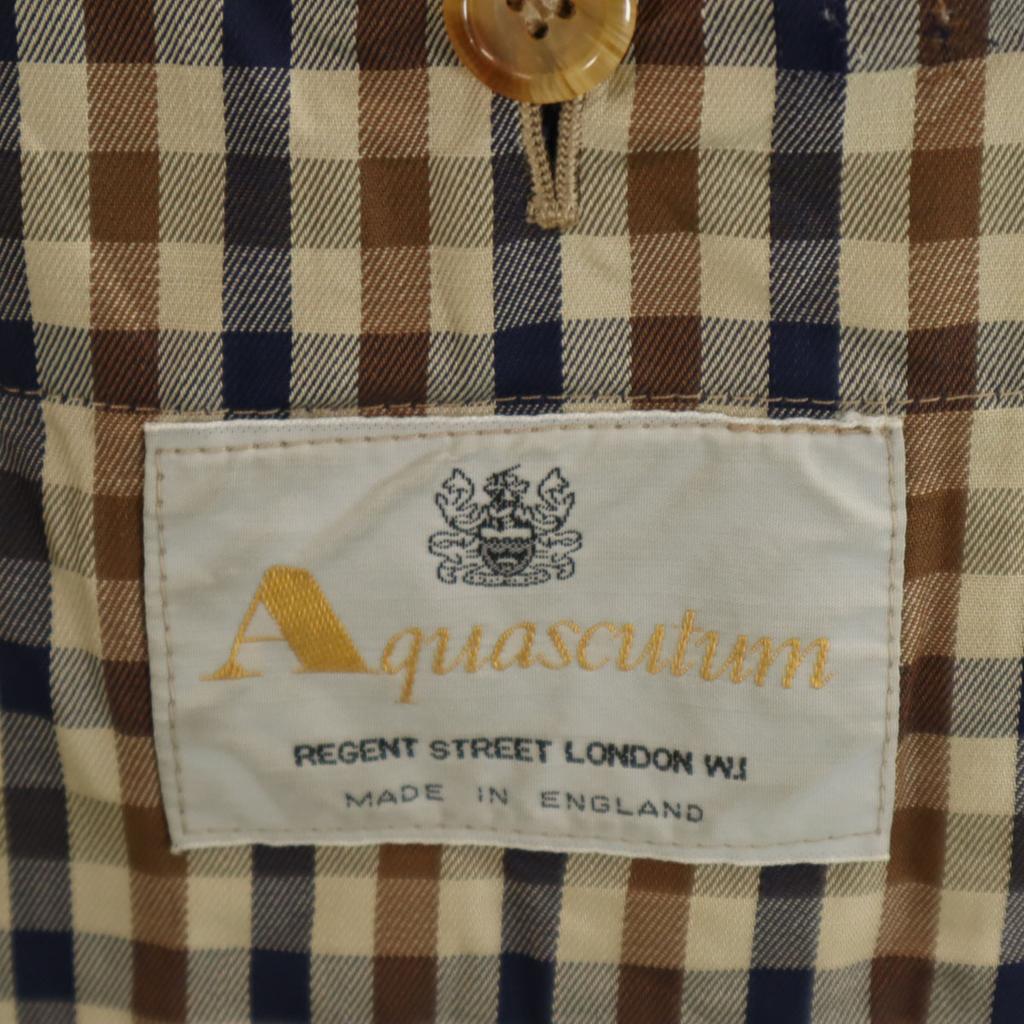 Aquascutum Vyrobeno v Anglii Bavlněná výplň Nerezový límec Kabát 38 béžový Pánský Použitý