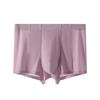 Pánské boxerky se středním pasem, těsný střih, vysoká elasticita, šortky, slipy, jednobarevné, design s prodyšnými otvory, U-vypouklé spodní prádlo
